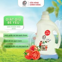 [ 2L ] Nước Giặt Quần Áo Trẻ Em, Đồ Lót, Quần Áo Gia Đình Thiên Nhiên Cô Cà Chua An Toàn Cho Mẹ Bé BY