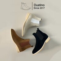 [ 3 màu ] Chelsea Boots Tan da lộn, Giày Boot Da Lộn Màu Nâu Đế Khâu