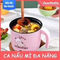 [ 3 NGÀY GIẢM GIÁ ] Ca Nấu Mì Đa Năng Chiên Xào Hấp Rán Đa Năng Mẫu Mới 2021 Kèm Khay Hấp inox