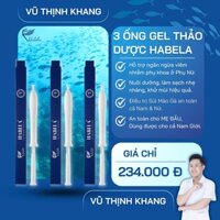 ( 3 Ống ) Gel Thảo Dược Phụ Khoa HaBeLa - Cân bằng độ PH. Giảm Khí Hư, Ngứa Rát, Ngăn Ngừa Tái Phát