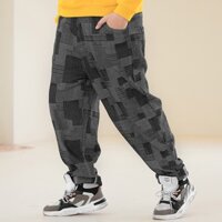 [ 35Kg - 75Kg ] Quần Jean Bé Trai Quần Bò trẻ em Màu Đen Họa Tiết Hàng Quảng Châu Form Rộng Size To