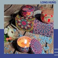 [ 4 cốc ] Nến thơm hoa khô xông phòng, khử mùi, trang trí, mùi hương thự nhiên(HNTC)