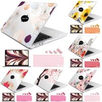 【 4 trong 1 】 Vỏ cứng in hoa cho vỏ máy tính xách tay MacBook Air Pro M4 M3 M2 M1 A3113 A2681 A2338 M1 Air13 A2337 A2179 Pro13 14 A3112 A2918 A2992 A3185 A1989 A2159 A2338 A2251