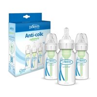 [ 43005 ] Combo 3 Bình sữa Dr.Brown's cổ thường tùy chọn 120ml nhựa PP