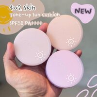 ✨ 4U2 Skin Tone-Up Sun Cushion SPF50 PA++++ – Nâng Tông Xinh Xắn, Chống Nắng Đỉnh Cao✨