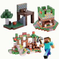 [ 50 CHIẾC] Minecraft Khối Xây Dựng Hạt Nhỏ Đồ Chơi Nhà Giáo Dục Trí Não Teaser Khối Xây Dựng Lắp Ráp Sp-GIADUCGOLD