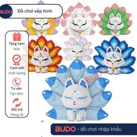 [ 50 CM ] mô hình đồ chơi lắp ráp cáo 9 đuôi hồ ly 9 đuôi 30cm size nhỏ mô hình cỡ lớn nano 3D B-XI cửu vỹ