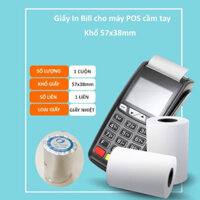 [ 50 cuộn ] Giấy In hóa đơn K57 x 38 -Giấy In  Nhiệt K57 Cho Máy Pos cầm tay Now/ Grab / Goviet 57x38 (57mm / 58mm)