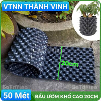 [ 50 Mét ] Bầu ươm cây Khổ Cao 20cm - Dày 0.7mm - Tặng Kèm 100 ốc vặn