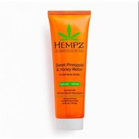 [ 53ml Nobox ] Hempz - Kem Dưỡng Thể Hempz Sweet Pineapple & Honey Melon Herbal Body Butter - 53ml Nobox