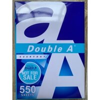 [ 550 TỜ ] GIẤY A4 DOUBLE A 70 GSM - Thêm 50 Tờ cho mỗi Ream, Tiết kiệm hơn, hiệu quả hơn