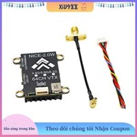 () 5.8g VTX 2W 64CH FPV Bộ phát Video PAL / NTSC Hỗ trợ Điều chỉnh thông số TBS OSD cho máy bay không người lái tầm xa FPV RC