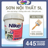 [ 5L ] Sơn Nội Thất - Nike Nimax | Sơn Nước Bóng Mịn, Che Phủ Tối Đa