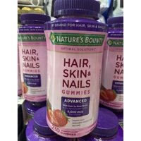 ( 8/2023) HAIR NAIL SKIN GUMMIES (230v) Kẹo Gum đẹp da tóc móng Hair Skin Nails Gummies