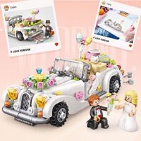 ☆ ★ 9852 Đánh giá tích cực Tương thích với Lego City Cảnh đường phố Xe bán bánh burger cho bé gái Đồ chơi giáo dục tăng cường trí não lắp ráp kem / 3.14