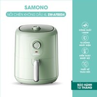 ( 99 Điểm ) Nồi chiên không dầu Samono SW-AFBE04 công suất 1400W thiết kế tháo rời tự động ngắt điện