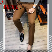 𝙆𝙃𝙊 𝙂𝙄À𝙔 𝙂𝙄Á 𝙂Ố𝘾 Q13 - Quần Tây Nam ( Vàng bò ) Body Hàn Quốc , chất vải Tuyết Mưa, dầy dặn, sang trọng, không