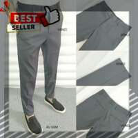 𝙆𝙃𝙊 𝙂𝙄À𝙔 𝙂𝙄Á 𝙂Ố𝘾 Q14 - Quần tây nam ( XÁM ) chất vải tuyết mưa ống côn co giãn dáng ôm body