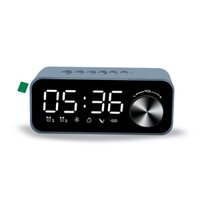❀⋮ ️Alarm Clock Bluetooth Speaker Digital Display Alarm Clock  LED Wireless Subwoofer Music Player Table Clock HYud