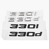 ❥ ❈ Abs Chrome Chữ Đen Xe Phía Sau Thân Xe Huy Hiệu Miếng Dán Biểu Tượng 330i 330d Logo Cho Xe BMW E46 E90 E91 E30 F30 Phụ Kiện Xe Hơi
