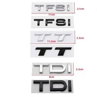 ❥ ❈ Abs Đen TFSI Logo TDI TT Thân Xe Biểu Tượng Huy Hiệu Cho Xe Audi A3 A4 A5 A6 A7 A8 Q2 Q3 Q5 Q7 Q8 TFSI TDI Miếng Dán Phụ Kiện