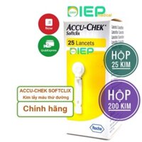 ✅ ACCU-CHEK SOFTCLIX – Kim lấy máu dùng cho bút Accu chek Softclix của máy Accu chek Active, Accu chek Instant