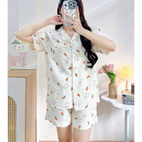 [ aimée.dream ] set Pyjama Nhẹ Mát Hoạ Tiết Dễ Thương, Chất liệu Cotton Đũi Xốp, cổ vest và cổ bèo ( freestyle < 60kg )