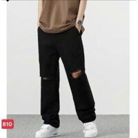 ( amily) Quần jean bò baggy nam ống rộng xuông màu đen cạp cao nam dáng suông xu hướng vh189