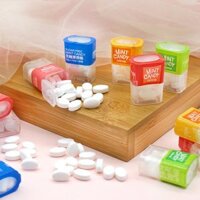 [ Ăn ngon ] Combo 1000g Hộp Kẹo Mini Bạc Hà không Đường Thơm Miệng Vị Dâu Tây-Ổi Chanh-Vàng ăn ngon thơm mát siêu ghiền