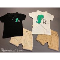 🌻 [ẢNH+CLIP THẬT] Set bộ bé trai mùa hè 1-5 tuổi quần áo mùa hè một áo POLO ngắn tay và quần sooc bao sang đẹp
