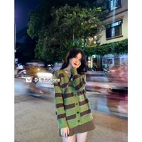 💥[ ẢNH THẬT ]  🌿Áo khoác len Cadigan Oversize tông màu xanh rêu HOT Trend 2022 🌿