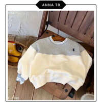 ( Ảnh Thật ) Áo sweater nỉ không chần bông Thu Đông Bé Trai / Bé Gái