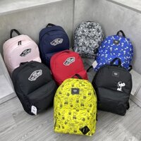 [ ảnh thật ] Balo vans x Caro Snoopy Basic Backpack - Cam kết hàng xuất xịn 100%