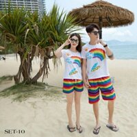 { ẢNH THẬT } ĐỒ BỘ ĐI BIỂN CẶP ĐÔI, ĐỒ ĐI BIỂN NHÓM, GIA ĐÌNH CHẤT VẢI BAO ĐẸP