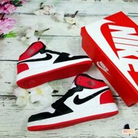 ( Ảnh thật) Giầy jordan 1 đỏ đen full ( tặng box) :