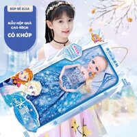 [ Ảnh thật] - Hộp quà búp bê elsa có khớp nối hộp cao 40cm siêu đẹp