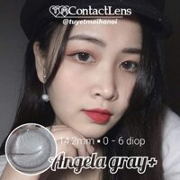 [ Ảnh Thật ] Lens Cận Màu Xám Tự Nhiên Siêu Êm Siêu Mềm Angela Gray 14.2mm - Kính Áp Tròng Hàn Quốc Vassen Sexy Me