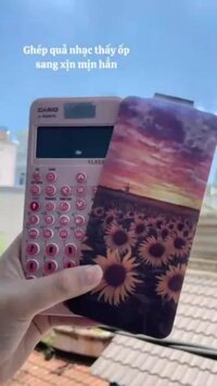 ( ẢNH THẬT) ỐP MÁY TÍNH CASIO FX880BTG- IN HÌNH THÊO YÊU CẦU