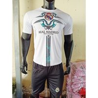 [ ẢNH THẬT ]Quần Áo Thể Thao Đá Banh Real Madrid Trắng Mới Nhất