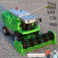 ☑ ✙ [Ảnh thật/Sẵn] ♤Hợp kim Kết hợp Máy gặt Đồ chơi Xe mô hình Nông trại Máy kéo Máy gặt lúa mì Máy thu hoạch ngô Đồ chơ