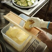 □ [Ảnh thật/Sẵn] ✐✓Máy thái khoai tây cắt tây, dưa chuột và củ sen lát tạo tác khách sạn thương mại canteen dụng cụ nướn