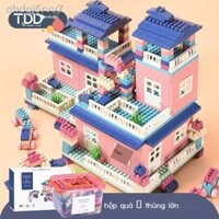 ✸ ✆ [Ảnh thật/Sẵn]Đồ chơi trẻ em xếp hình hạt nhựa lớn lắp ghép khối xây dựng lớn bé trai và bé gái 2 đồ chơi xếp hình k