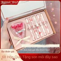♗ [Ảnh thật/Video]◎✚Hộp quà tặng son môi Nhật ký nhỏ hoàn hảo set cốc chống dính không phai mờ cho bạn gái sinh cao cấp