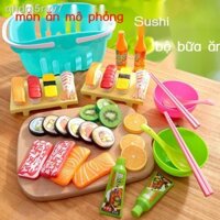 ✴ ✕ [Ảnh thật/Video]Trẻ Em Mô Phỏng Thực Phẩm Đồ Chơi Nhà Bếp Nấu Ăn Cô Gái Mô Phỏng Lớn Hấp Sushi Bộ Đồ Chơi Nhà Chơi Đ