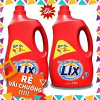 ( anhkhang ) Combo 2 Can Nước Giặt Lix 3.8 Kg Đậm Đặc & Nước Hoa