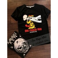 [ ANIME ]  Áo thun ONE PUNCH MAN đen/trắng chất cotton đẹp