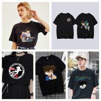 * * Anime Conan Áo Thun Nam Dễ Thương Áo Sơ Mi Nữ Tay Ngắn Thời Trang / Oversize / Cặp Đôi / Plus Size / Unisex Tee