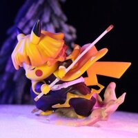 ☆≡ Anime Demon Slayer: Yaiba Zenitsu Zenitsu cải trang Pikachu mô hình quà tặng trang trí