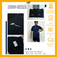 [ Áo Big Size ] Áo Nam Big Size Thirty Plus LoGo Phản Quang Thirty+, Quần áo Big Size tiêu chuẩn xuất khẩu