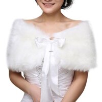 ✿ Áo Choàng Lông Nhân Tạo Một Kích Cỡ Cho Cô Dâu